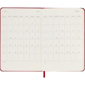 Picture 4 of Agenda 2026 Moleskine 12M Planner Weekly 7dagen/1pagina pocket hc scarlet red