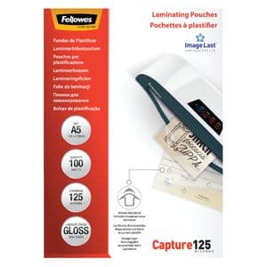 Picture 3 of Lamineerhoes Fellowes A5 2x125micron glans 100 stuks
