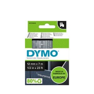 Picture 1 of Labeltape Dymo LabelManager D1 polyester 12mm wit op transparant