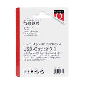 Picture 2 of USB stick 3.1 Quantore USB-C 16GB zilver