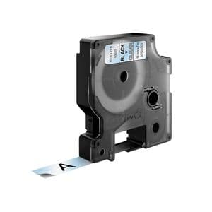 Picture 7 of Labeltape Dymo LabelManager D1 polyester 12mm zwart op transparant