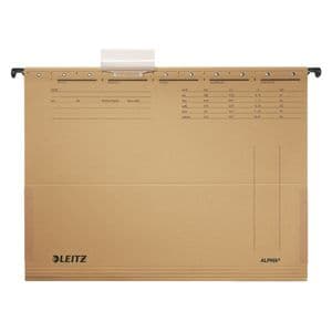 Picture 1 of Hangmap Leitz Alpha A4 met balg 348x260mm natuurbruin