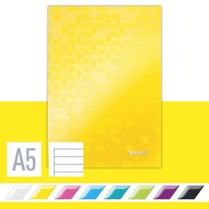 Picture 3 of Notitieboek Leitz WOW A5 160blz 90gr lijn geel