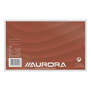 Picture 1 of Systeemkaart Aurora 200x125mm lijn met rode koplijn 210gr wit 100 vel
