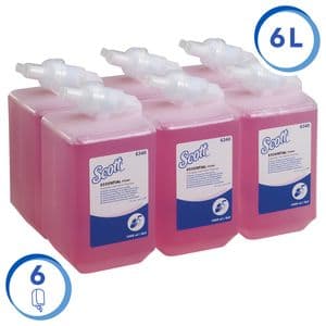 Picture 2 of Handzeep Scott Essential foam roze 1000ml 6340