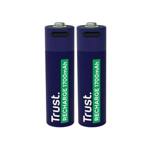 Picture 1 of Batterij Trust USB-C oplaadbaar AA 2 stuks