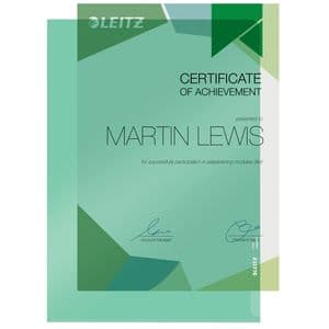 Picture 3 of Insteekmap L-model Leitz Premium copy safe 0.15mm PVC A4 groen 100 stuks