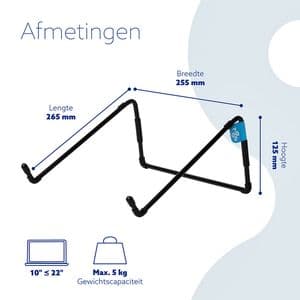 Picture 3 of Laptopstandaard R-Go Travel Zwart