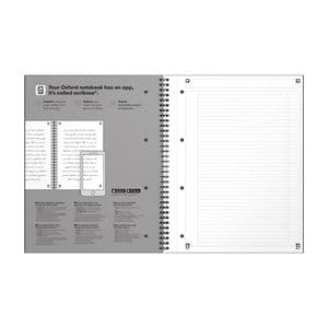 Picture 3 of Spiraalblok Oxford International Notebook A4+ lijn 160 pagina's groen