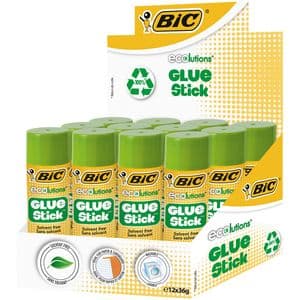 Picture 1 of Lijmstift Bic ecolutions 36gr doos à 9+3 gratis