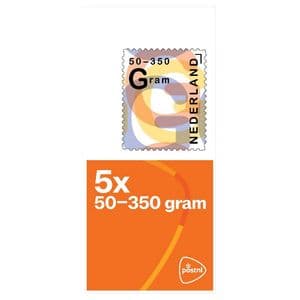 Picture 2 of Postzegel Nederland 50-350 gram 5 per vel
