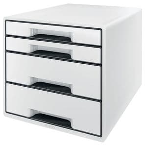Picture 1 of Ladenblok Leitz Wow CUBE A4 maxi 4 laden wit/zwart