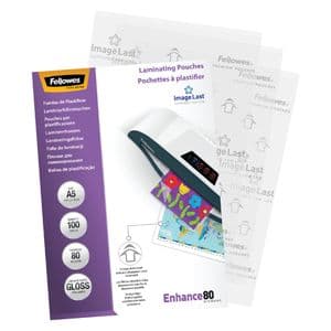 Picture 2 of Lamineerhoes Fellowes A5 2x80micron glans 100 stuks