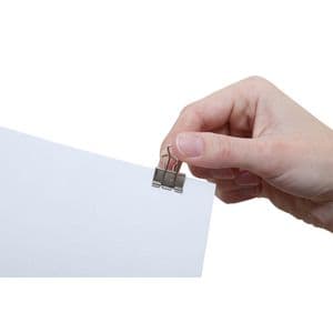 Picture 5 of Papierklem MAUL 215 foldback 19mm capaciteit 7mm zilver 12 stuks