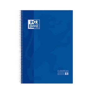 Picture 1 of Notitieboek Oxford Classic Europeanbook A4+ 4-gaats lijn 80vel donkerblauw