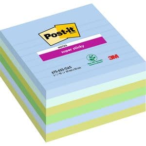 Picture 1 of Memoblok Post-it 675-6 Super Sticky 101x101mm Oasis 6 stuks