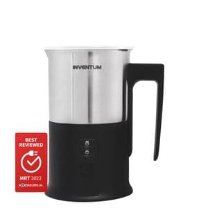 Picture 1 of Melkopschuimer Inventum 240ml zwart met rvs