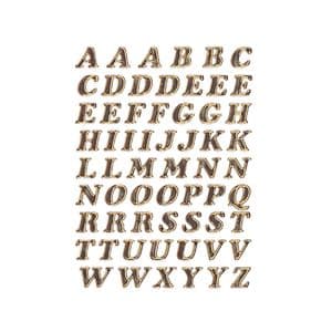 Picture 1 of Etiket HERMA 4192 8mm letters A-Z goudfolie 61stuks