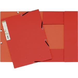 Picture 1 of Elastomap Exacompta Forever A4 3 kleppen 380gr rood