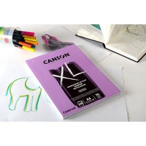 Picture 2 of Markerpapier Canson XL Marker 100vel 70gr A3 extra wit