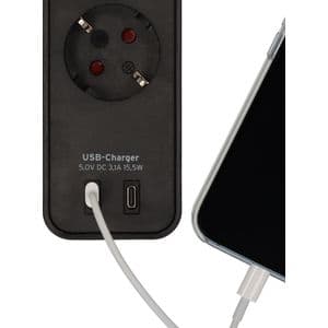 Picture 3 of Stekkerdoos Brennenstuhl Ecolor 4vdig incl 2 USB C 1.5m zwart