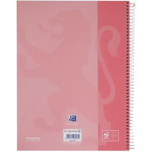 Picture 3 of Notitieboek Oxford Touch Europeanbook A4+ 4-gaats lijn 80vel pastel roze