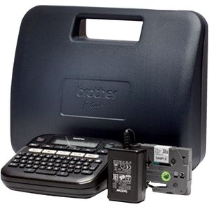 Picture 1 of Labelprinter Brother P-touch TZe PT-D210 desktop qwerty 12mm zwart in koffer