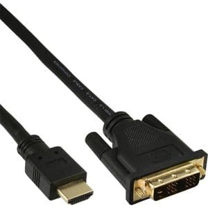Picture 1 of Kabel inLine HDMI DVI 18+1 pin M/M 2 meter zwart