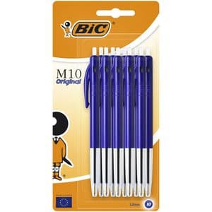 Picture 1 of Balpen Bic M10 medium blauw blister à 10 stuks