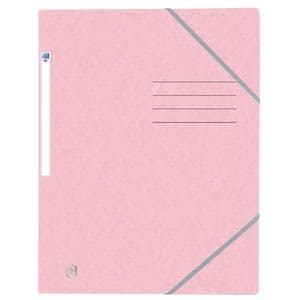 Picture 1 of Elastomap Oxford Top File+ A4 3 kleppen 390gr pastel roze