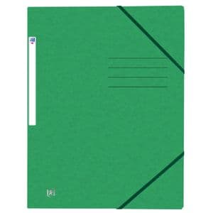Picture 1 of Elastomap Oxford Top File+ A4 3 kleppen 390gr groen