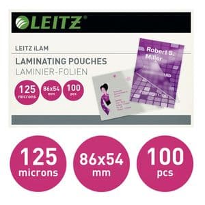 Picture 2 of Lamineerhoes Leitz iLAM 54x86mm 2x125micron EVA 100 stuks