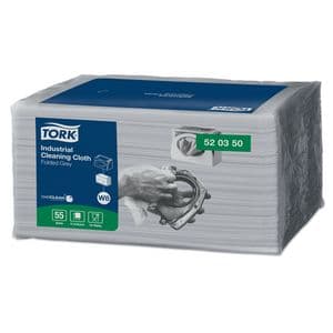 Picture 1 of Reinigingsdoek Tork W8 Premium Industrial 1-laags 55 vel grijs 520350