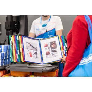 Picture 5 of Zichtpanelensysteem bureau Tarifold metaal A4 met 30-tassen assorti