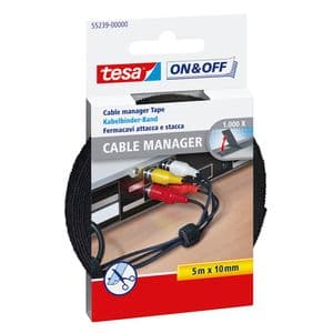 Picture 1 of Kabelmanager tesa® On & Off bundelen 5mx10mm zwart