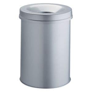 Picture 1 of Papierbak met vlamdover Vepabins 15liter 26cm grijs