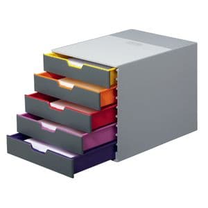 Picture 1 of Ladenbox Durable Varicolor 5 laden grijs