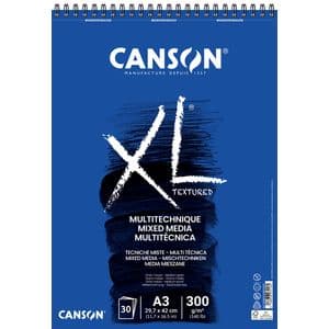 Picture 1 of Mixed mediapapier Canson XL Textured Mixed Media 30vel 300gr A3 wit