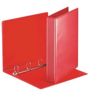 Picture 1 of Presentatieringband Esselte Essentials panorama A4 4-rings D-mechaniek 30mm rood