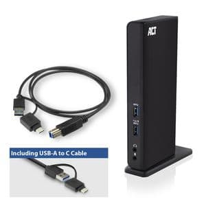 Picture 4 of Dockingstation ACT USB-C Dual Monitor met laadpoort