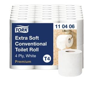 Picture 1 of Toiletpapier Tork T4 Premium 4-laags 150 vel wit 110406
