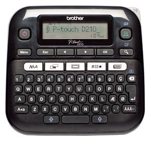 Picture 3 of Labelprinter Brother P-touch TZe PT-D210 desktop qwerty 12mm zwart in koffer