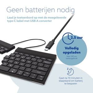 Picture 6 of Toetsenbord R-Go Split Break QWERTY WL zwart