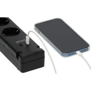 Picture 3 of Stekkerdoos Brennenstuhl Bremounta 5vdig incl 2 USB C 3 meter zwart