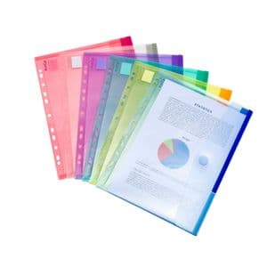 Picture 2 of Enveloptas Djois Color Collection A4 horizontaal geperforeerd assorti