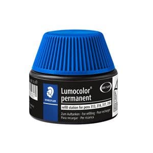 Picture 1 of Viltstiftvulling Staedtler Lumocolor permanent 15ml blauw