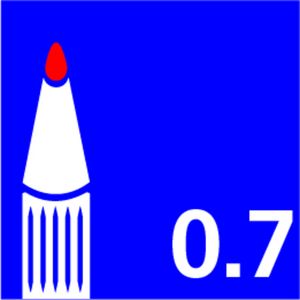 Picture 1 of Viltstift edding 8850 timmerman rond 0.7mm zwart blister à 1 stuk