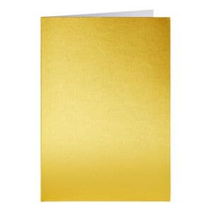 Picture 1 of Correspondentiekaart Papicolor dubbel 105x148mm metallic goud pak à 6 stuks
