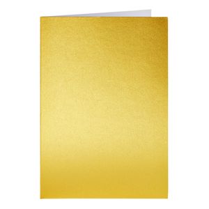 Picture 1 of Correspondentiekaart Papicolor dubbel 105x148mm metallic goud pak à 6 stuks