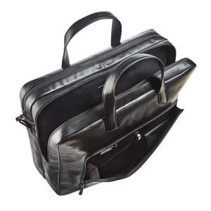 Picture 3 of Businesstas Maverick All Black met laptopvak 15,6" leer zwart